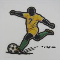 FUSSBALLER - Aufbügel Bild für T-Shirts - 7x6,7cm