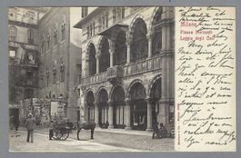 1906, MILANO, LOGGIA DEI MERCANTI, ANIMATA