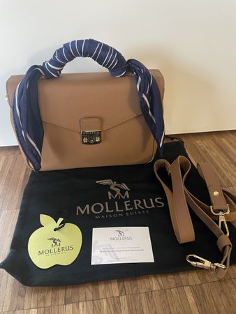 Maison Mollerus Marly Tasche braun aus Apfelleder, neuwertig