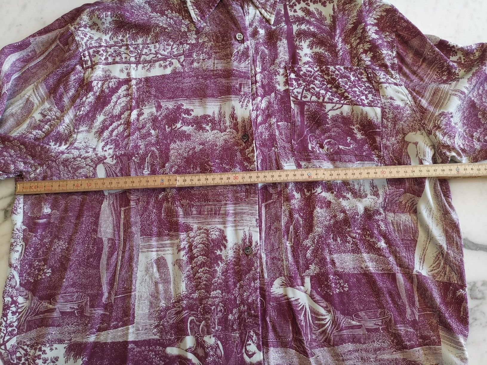 Camicette: Parentis Seidenbluse mit Druck, oversized  – Usato da Uerikon venduto da pink_flamingo 6