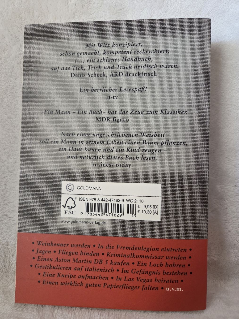 Libri: "Ein Mann - Ein Buch" von Goldmann – Usato da Hinwil venduto da yae_xb98 1