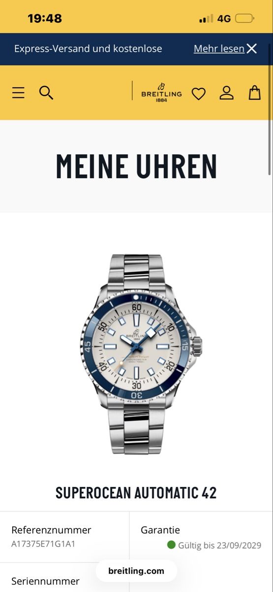 Breitling Uhren: Breitling Superocean Automatic 42 Referenz A17375E71G1A1 – Gebraucht aus Stansstad von den_l8w7 4