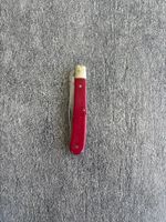 Altes Taschenmesser rot mit Messer und Säge Gebraucht