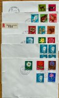 6 Pro Juventute Satzbriefe 1963-1967, FDC, s.Abbildung /50.-