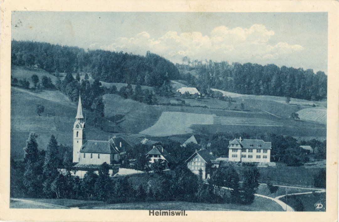 Cartoline postali: Heimiswil   BE        um  1 9 2 7 – Usato da Brig venduto da Valcards54