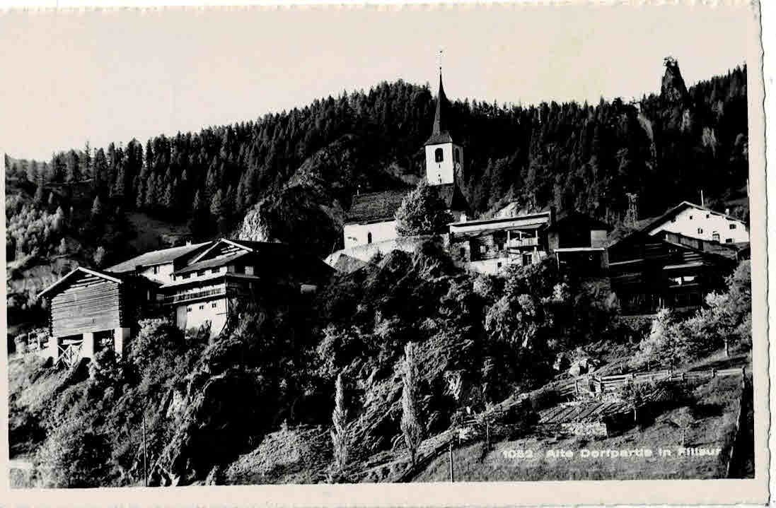 Cartoline postali: alter dorfkern Flisur 1948 – Usato da Sulz AG venduto da Oberdanne8
