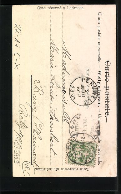Cartoline postali: Geneve, La Synagogue, Partie an der Syna – Usato da Berlin venduto da bartko-reher 1