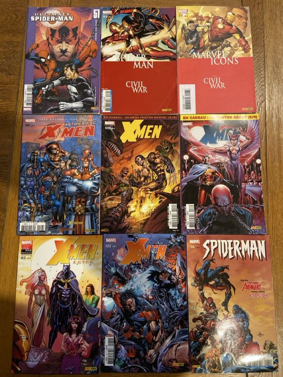 Lot de 9 Comics Marvel X-Men Spider-Man Marvel Icons | Kaufen auf Ricardo