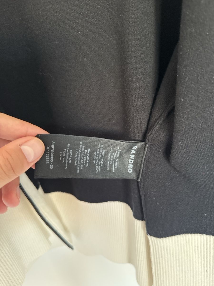 Sandro Gilet & Giacche: Sandro - Oscar Casas two tone Zip - Cardigan Jacket – Usato da Onex venduto da dan_mk2s 4