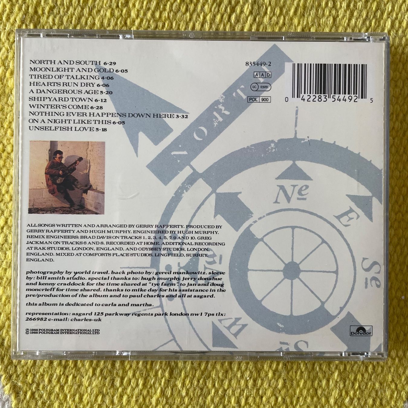 CD: GERRY RAFFERTY-NORTH AND SOUTH – Usato da Rorschacherberg venduto da CD-Roli 1