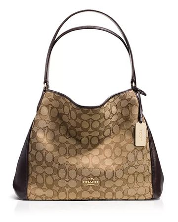 COACH Edie Shoulder Bag 31 in Signature Jacquard