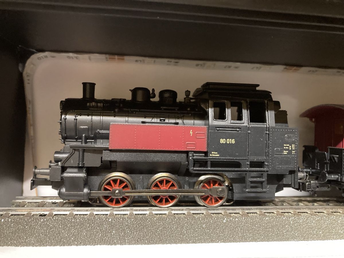 Märklin Modellini di ferrovie: Märklin H0 Dampflock-Set - mit 3 Wagen – Nuovo (secondo la descrizione) da Worben venduto da Kernbohrer 1