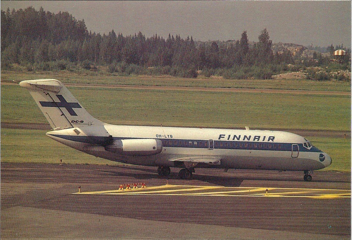 Cartoline postali: Finnair, DC-9-14, OH-LYB – Nuovo e nell'imballaggio originale da Thun venduto da Abigboss