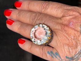 45cts Rock Cristal Solitaire SS925 Ring Shines like Diamond!