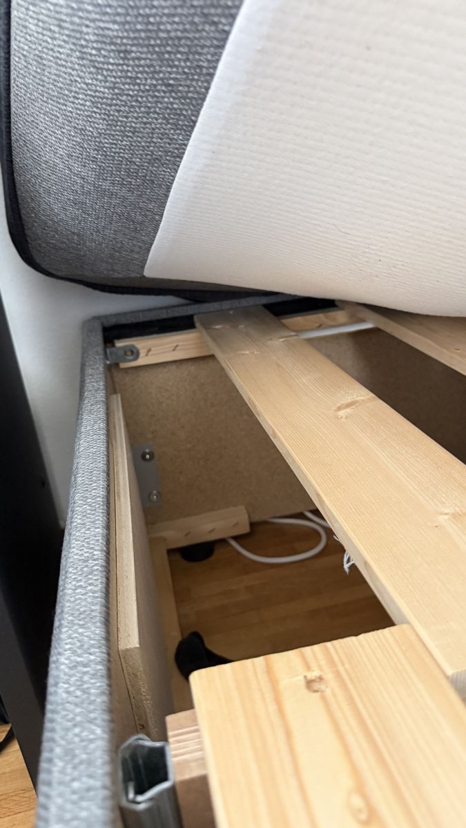 Letti: Boxspringbett grau guter Zustand – Usato da Zürich venduto da selina_fashion 5