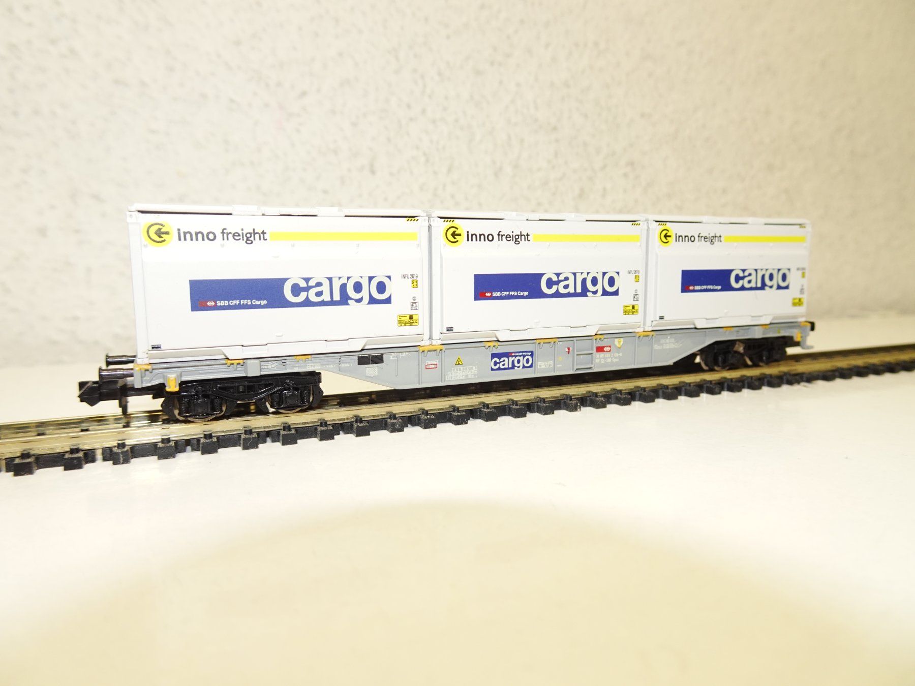 Minitrix Güterwagen SBB Cargo Inno freight Spur N 15522 (Gebraucht) in ...