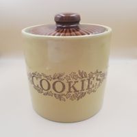 Pot à biscuits vintage MONMOUTH POTTERY Illinois USA 1950's