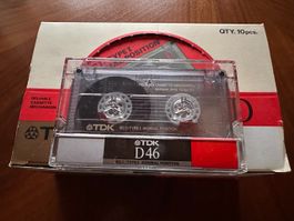 TDK D46 IEC I / Normal Position Audiocassette, 5 Stk. neu