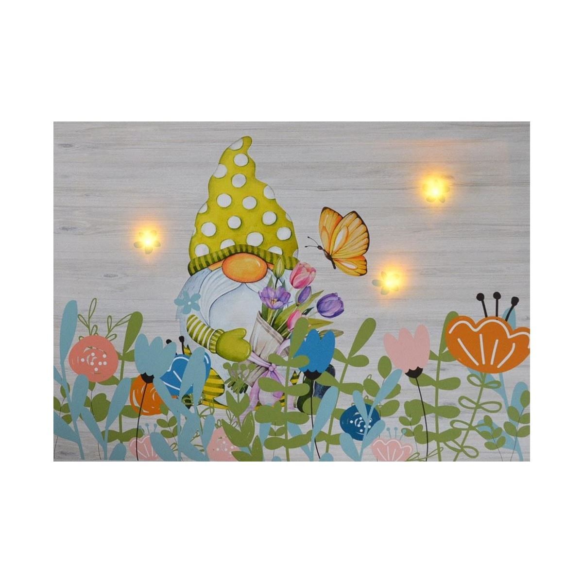 Poster & Bilder: LED Bild 40 x 30 cm - Wichtel auf Wiese – Neu und originalverpackt aus Wettingen von Swala