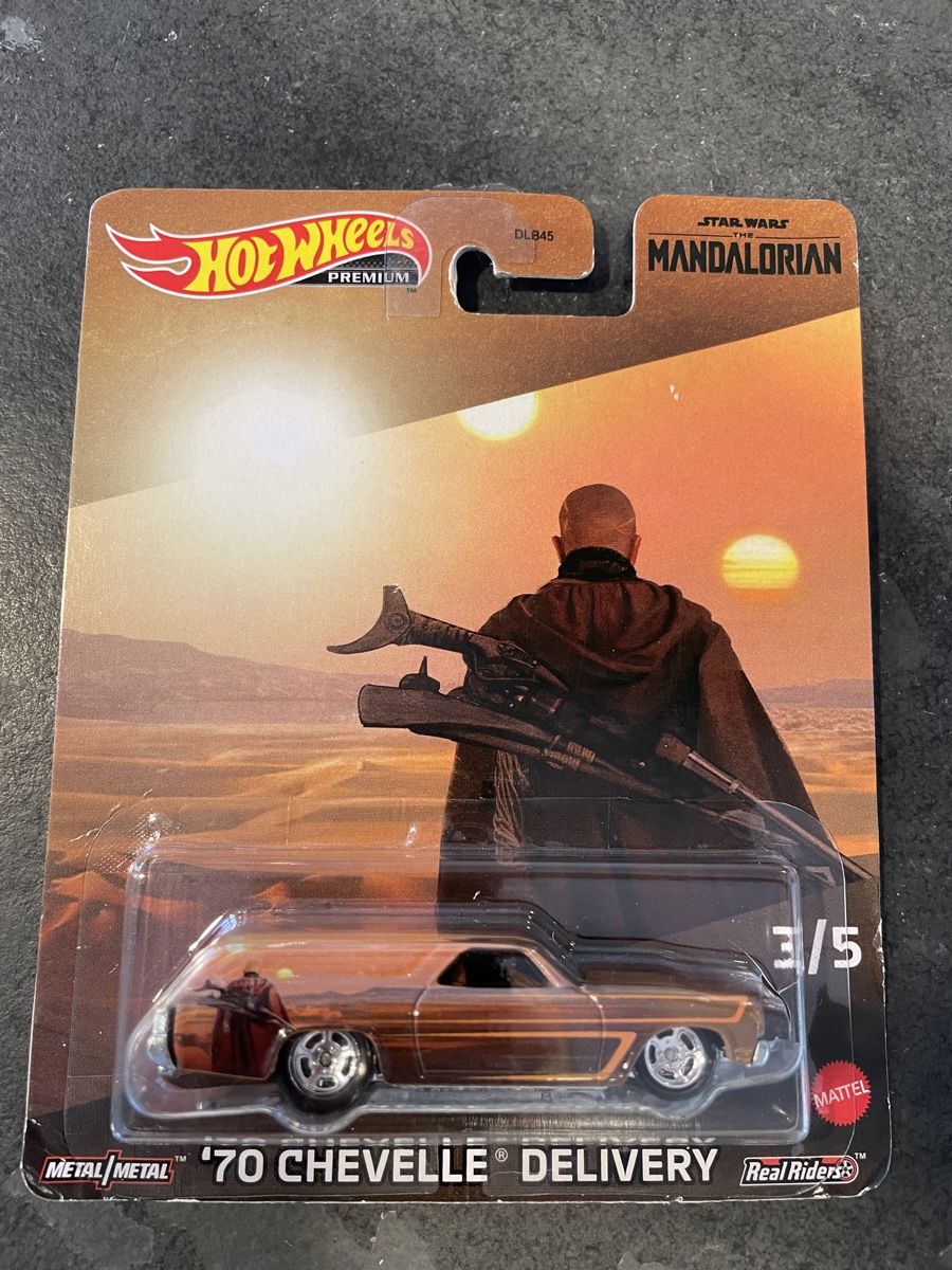 Hot Wheels Modellini d'auto: Hotwheels 70 Chevy Chevelle Delivery Mandalorian – Nuovo e nell'imballaggio originale da Sutz venduto da mtechcab