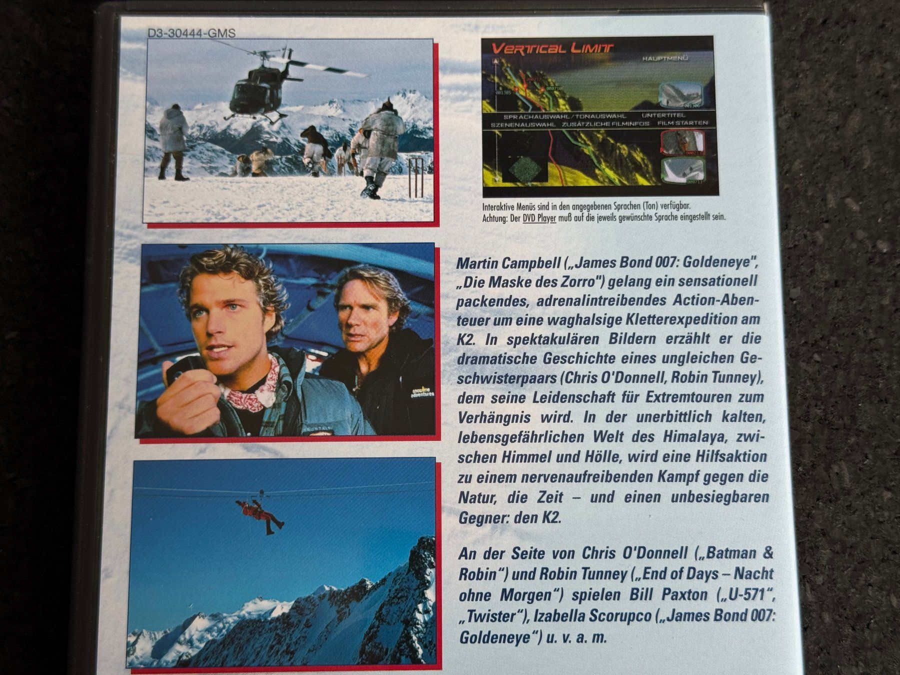 Tutti i DVDs: Vertical Limit "halt dich fest" DVD EN/DE – Usato da Fribourg venduto da tschjoly 2