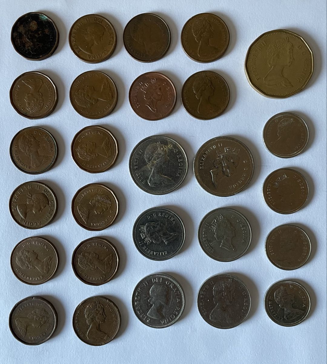Tutti le monete: Collection de pièces canadiennes - divers millésimes – Usato da Vuisternens-Ogoz venduto da PhilDr