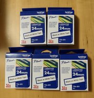 5 Brother P-Touch TZe-251 Beschriftungsband 24mm sz auf ws