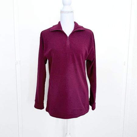 COMPTOIR DES MONTAGNES Pull Polaire Rouge Foncé - Taille T2