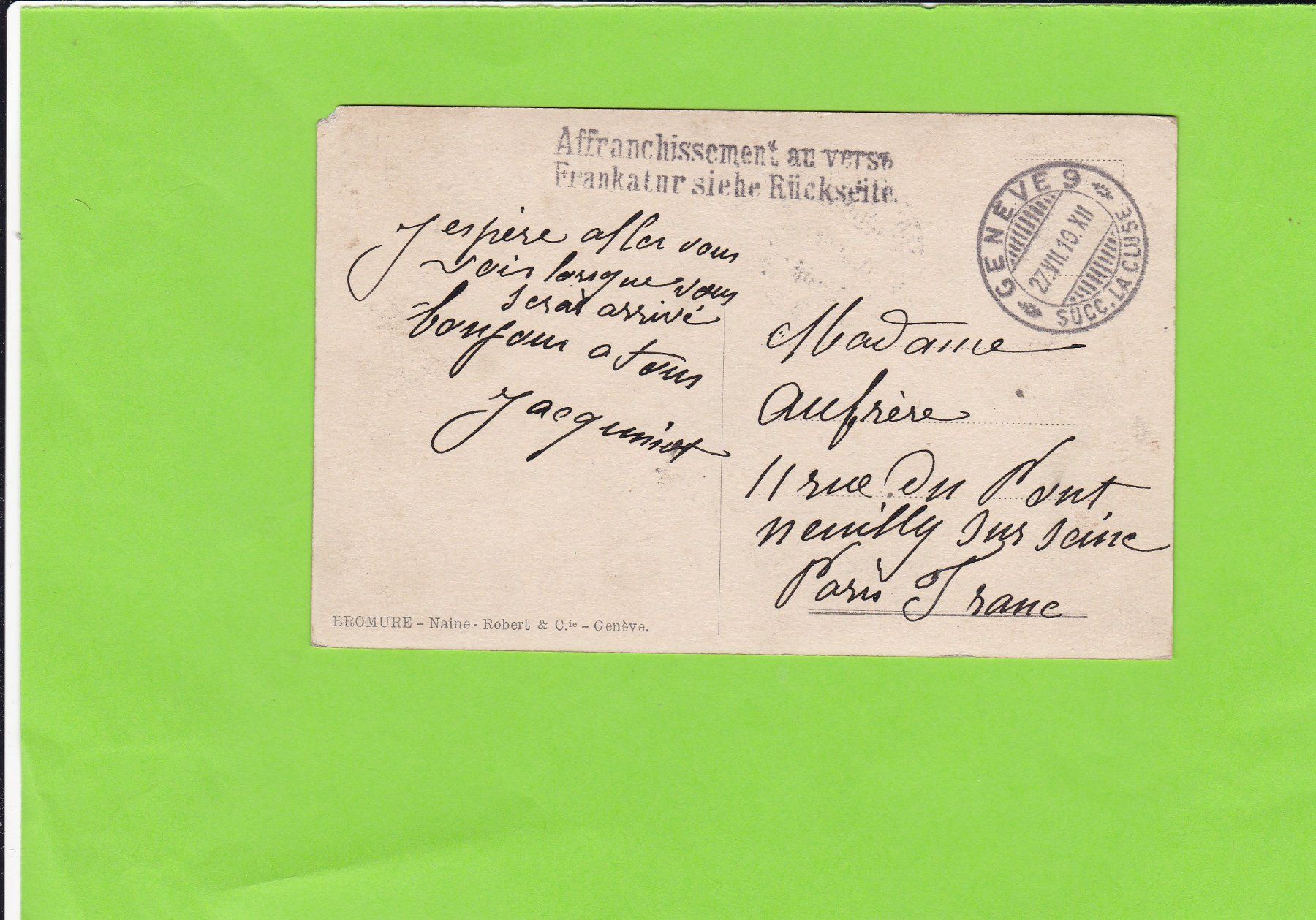 Cartoline postali: Genève-Plainpalais-Rue de Carouge – Usato da St. Peterzell venduto da neckertal 1