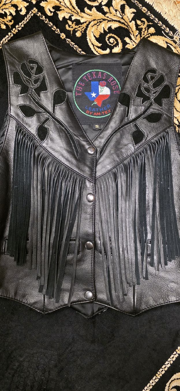 Gilet & Giacche senza maniche: Vintage Biker Lederweste, Damen – Usato da Kaufdorf venduto da Nati-Nati 8