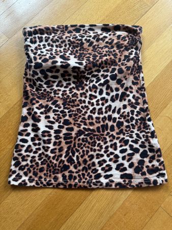 Sommerlicher Bandeau-Top mit Leopardenmuster, Grösse S