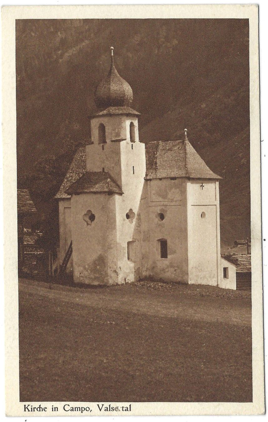 Cartes postales: Kirche   in   Campo,   Valsertal – D'occasion à Bütschwil par Jackson1A