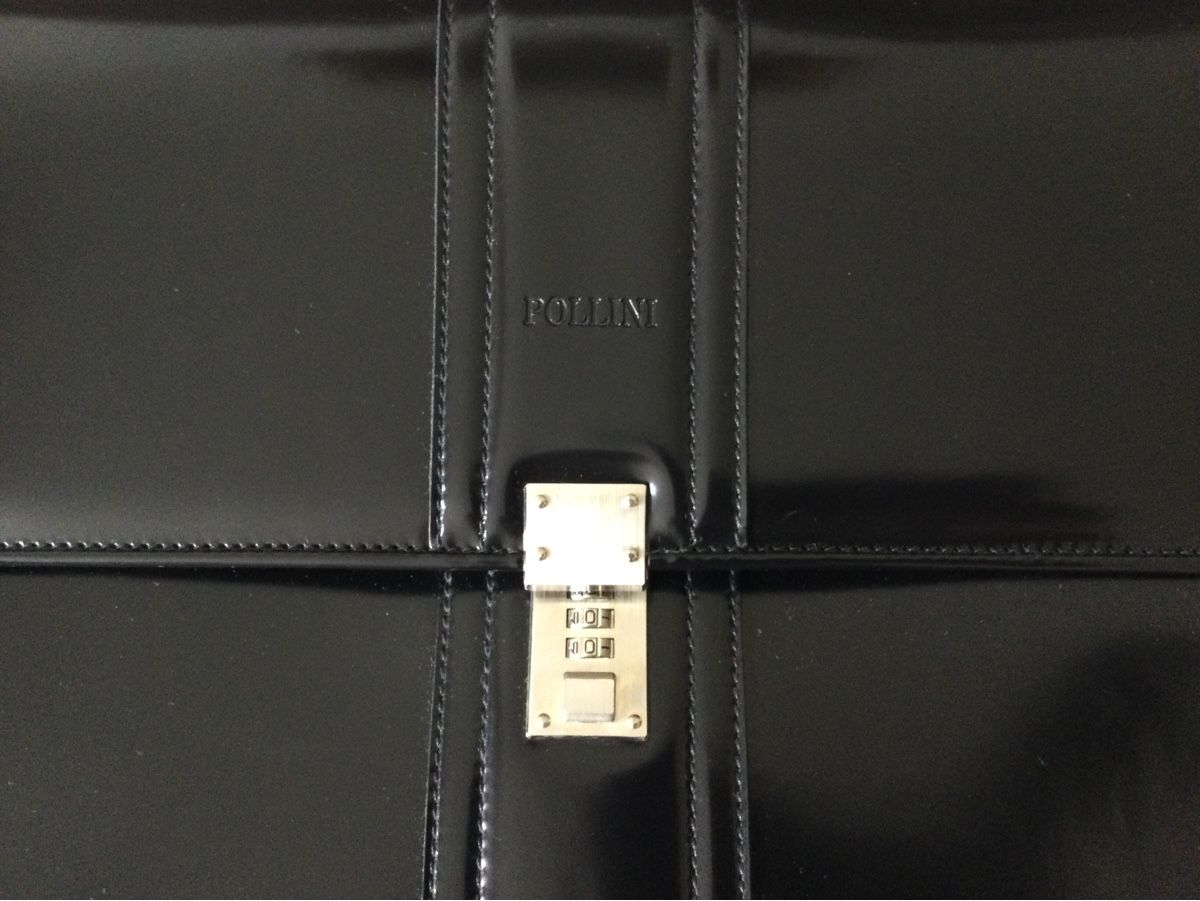 Valigie & Borse: Porté-documents cuir noir marque￼ POLLINI – Usato da Buttes venduto da ButtA15 1