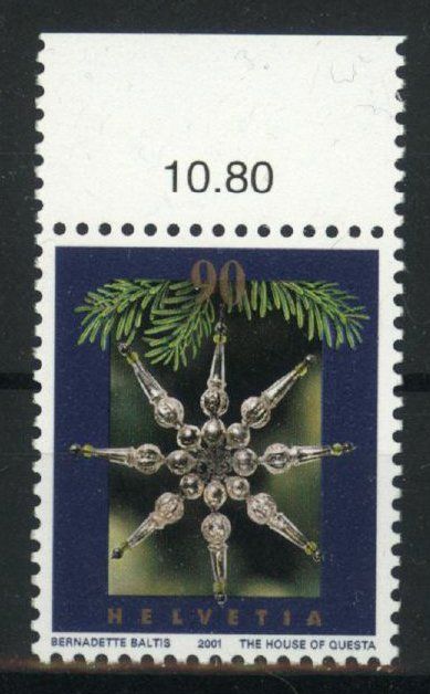 Alle Briefmarken: 2001, Sondermarke Weihnachten ** – Gebraucht aus Willisau von Vollstempel