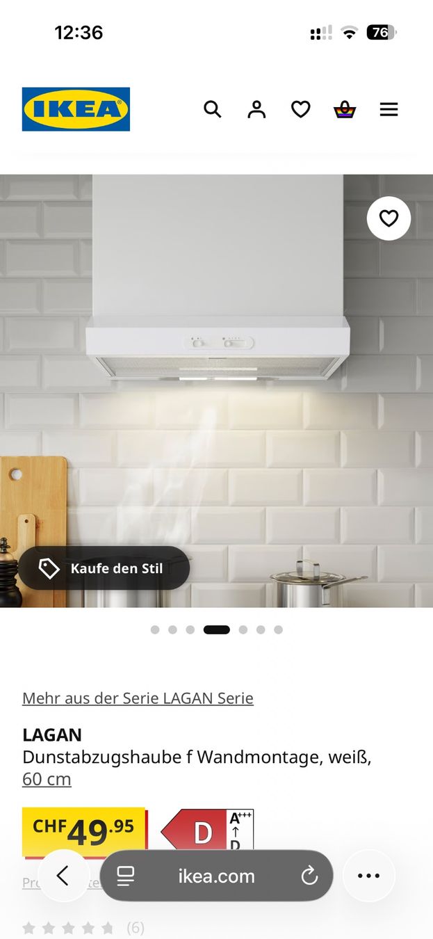 Ikea Küchengeräte: IKEA Cooker Hood -  new – Neu und originalverpackt aus Embrach von qui_9syj
