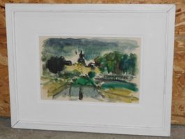 Aquarell signiert u datiert 1968 -  signiertes Aquarell