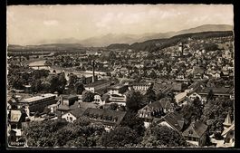 AK Gösgen, Ortsansicht mit Brücke und Kirche