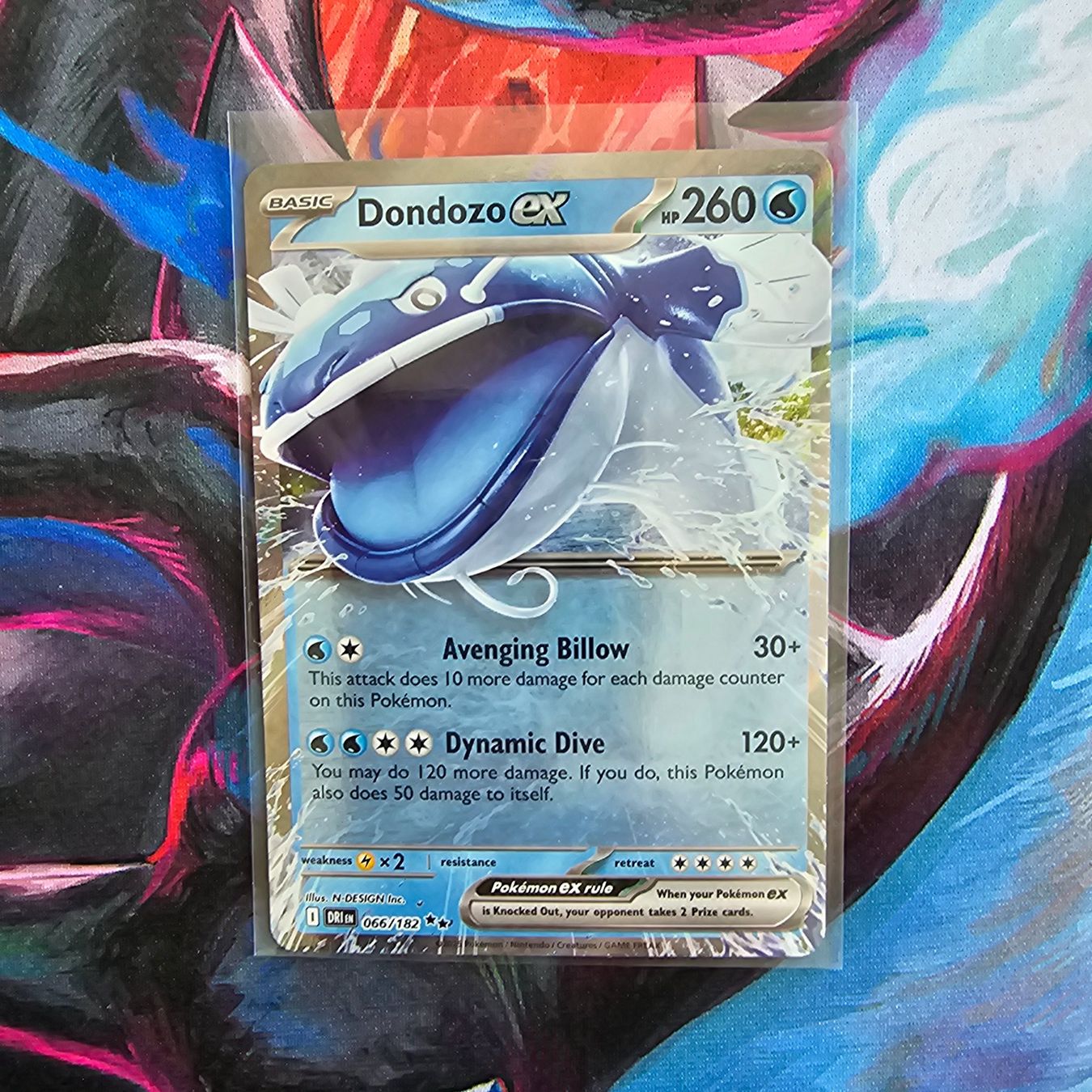 Pokémon Sammelbilder & Trading cards: Pokemon Dondozo EX DRI 066/182 ENG – Gebraucht aus Zofingen von AcoBraco