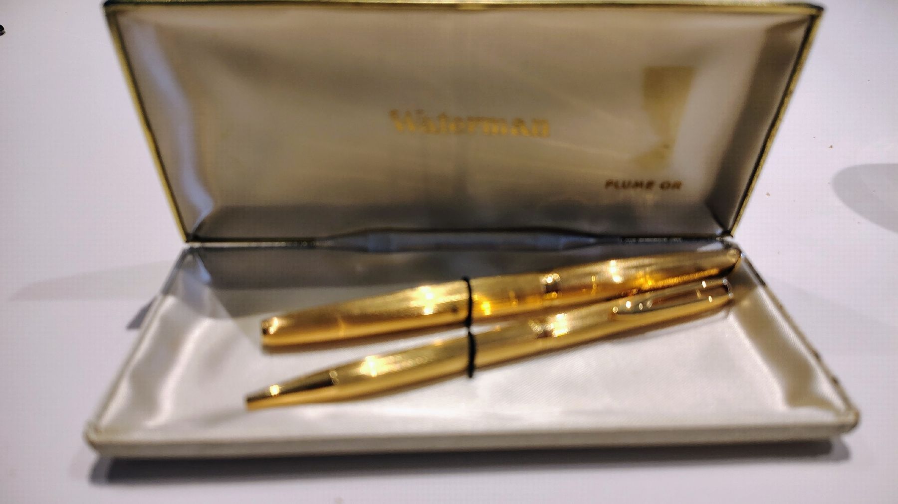 Waterman Sonstiges Schreiben & Zeichnen: Plume vintage avec sa boite plaqué or – Gebraucht aus Puidoux von Sophia70 1