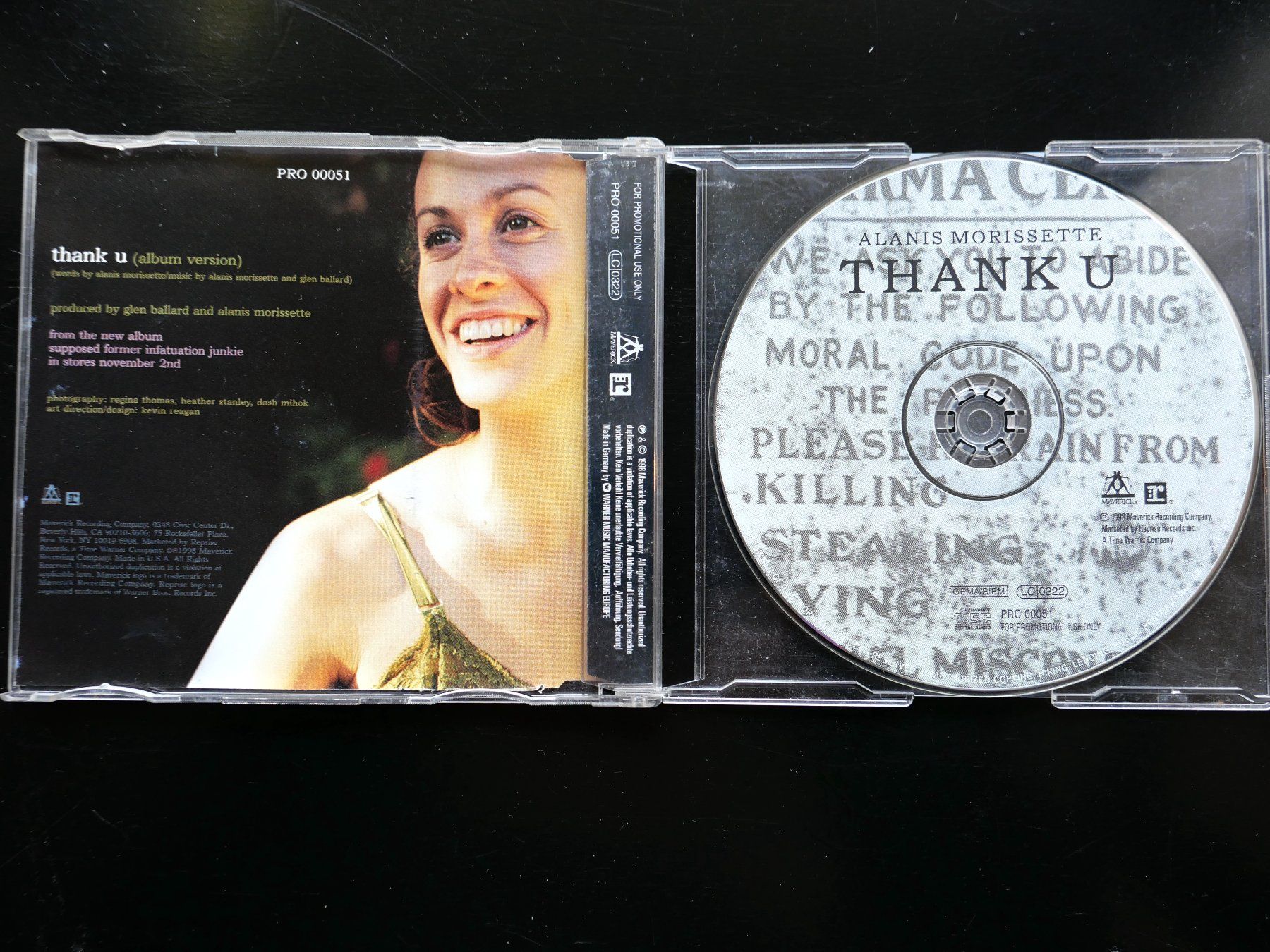 CD: CD-S ALANIS MORISSETTE: Thank U, 1988 – Usato da Bern venduto da Balzamico 1