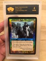 MTG Black Knight foil FNM 2002 SGS 4 GD (PSA 4)