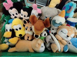 Lot. 10x Disney©-, 7x andere -Plüschfiguren