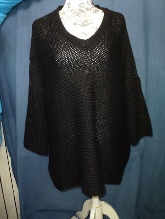 NOISI MAY STRICK PULLOVER SCHWARZ GR L NEU UNGETRAGEN