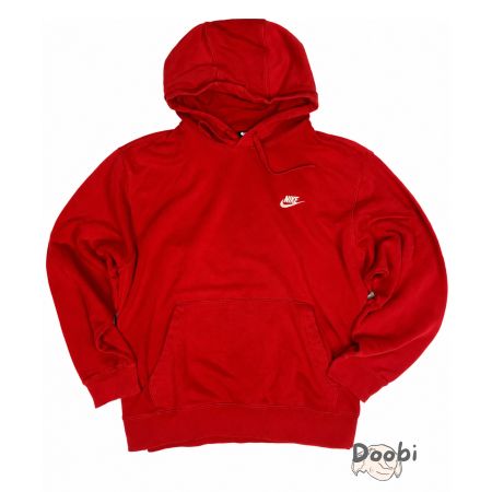 Nike Sportswear Hoodie Sweat à Capuche Rouge Logo Brodé XL