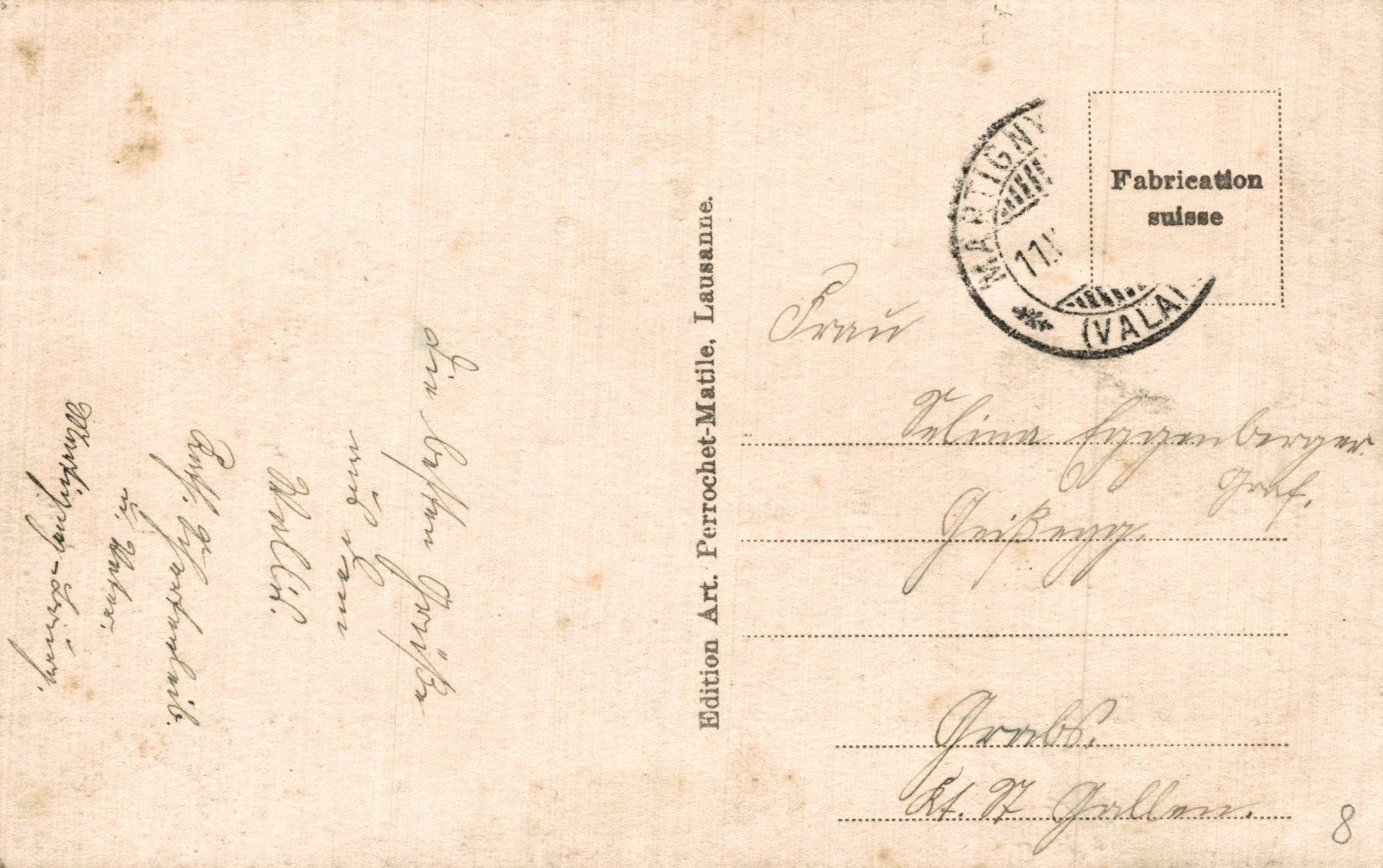 Cartoline postali: Martigny et le Gd. Chavallard – Usato da Bronschhofen venduto da Astore 1