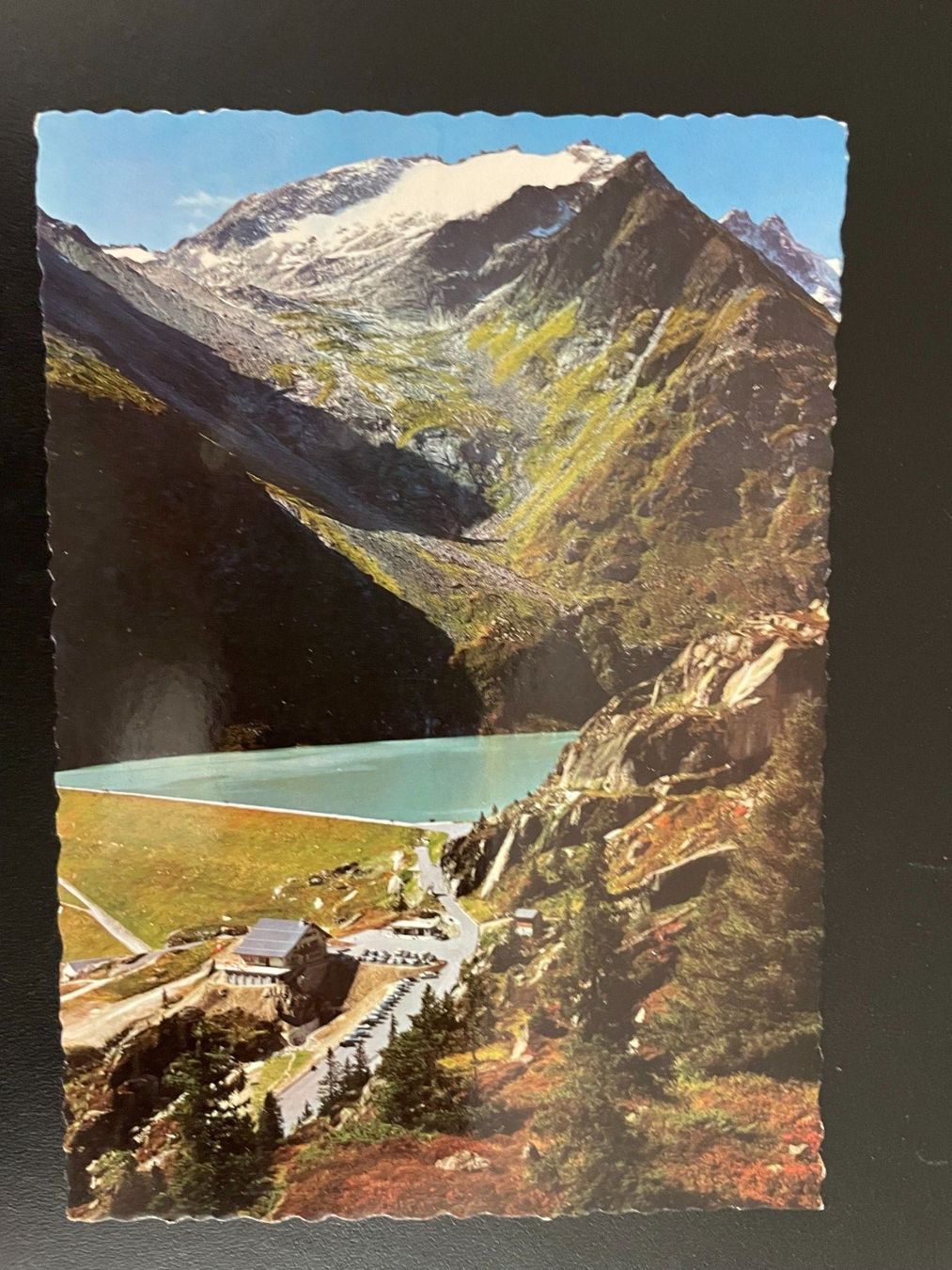 Cartoline postali: AK UR Göscheneralp, Stausee mit Lochberg – Usato da Thal venduto da Danny82