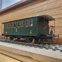 SBB CFF historischer Wagen, Spur 0 Messing, Top Zustand!