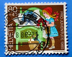 Nr.J 296 Rotkäppchen  Pro Juventute GESTEMPELT 1985 Basel  