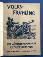 EIN ZÜRCHER ROMAN VON ERNST ESCHMANN (1. Aufl.)