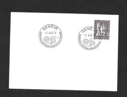 Sonderkarte S. 565 Conf. Technique Emploi Genève 17.10.1963